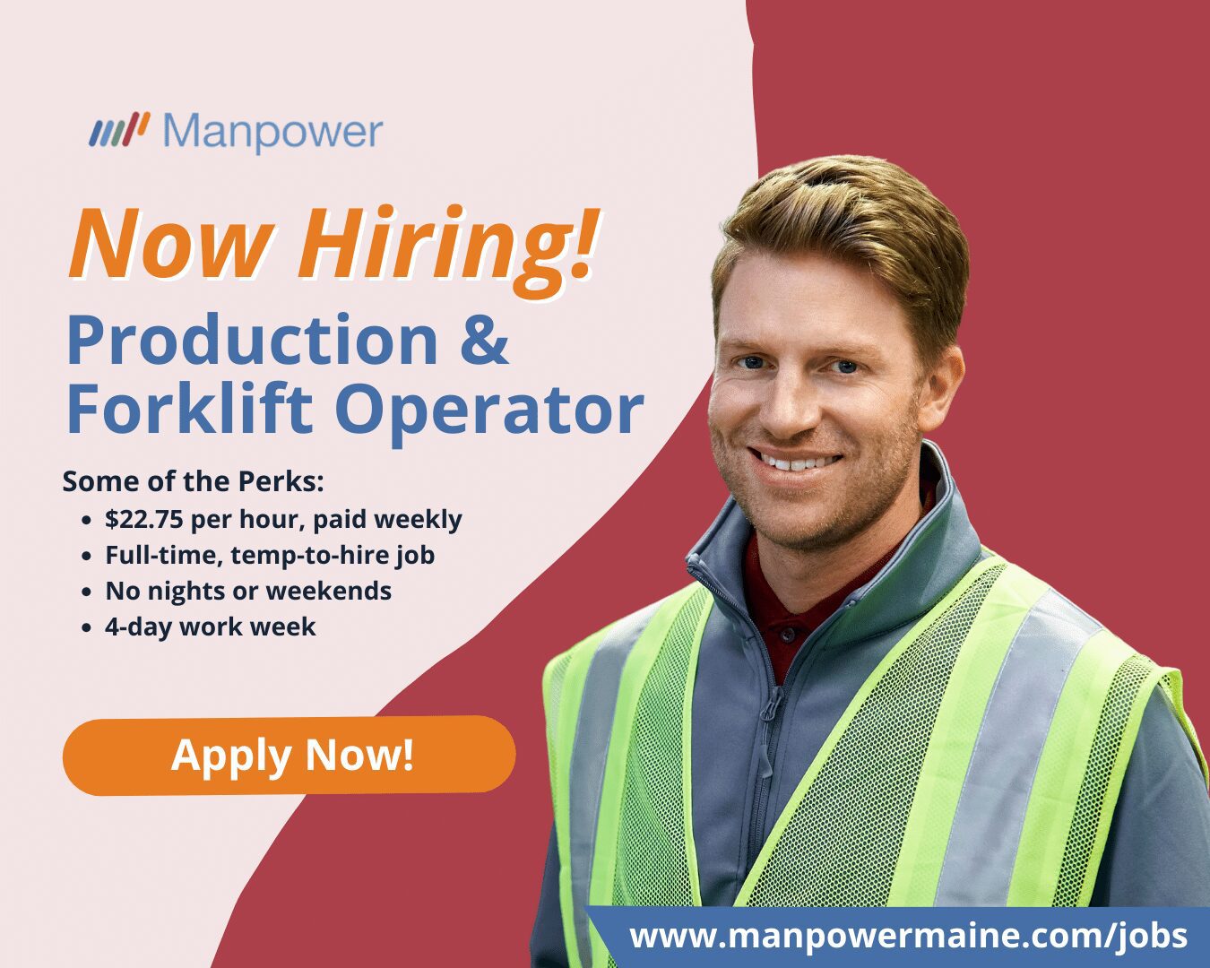 Production & Forklift Operator - Fort Fairfield
