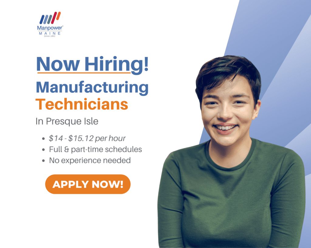 Aroostook County Jobs Available Manpower Maine