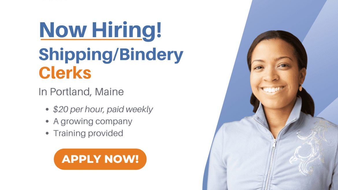 Shipping Bindery Clerks - Portland