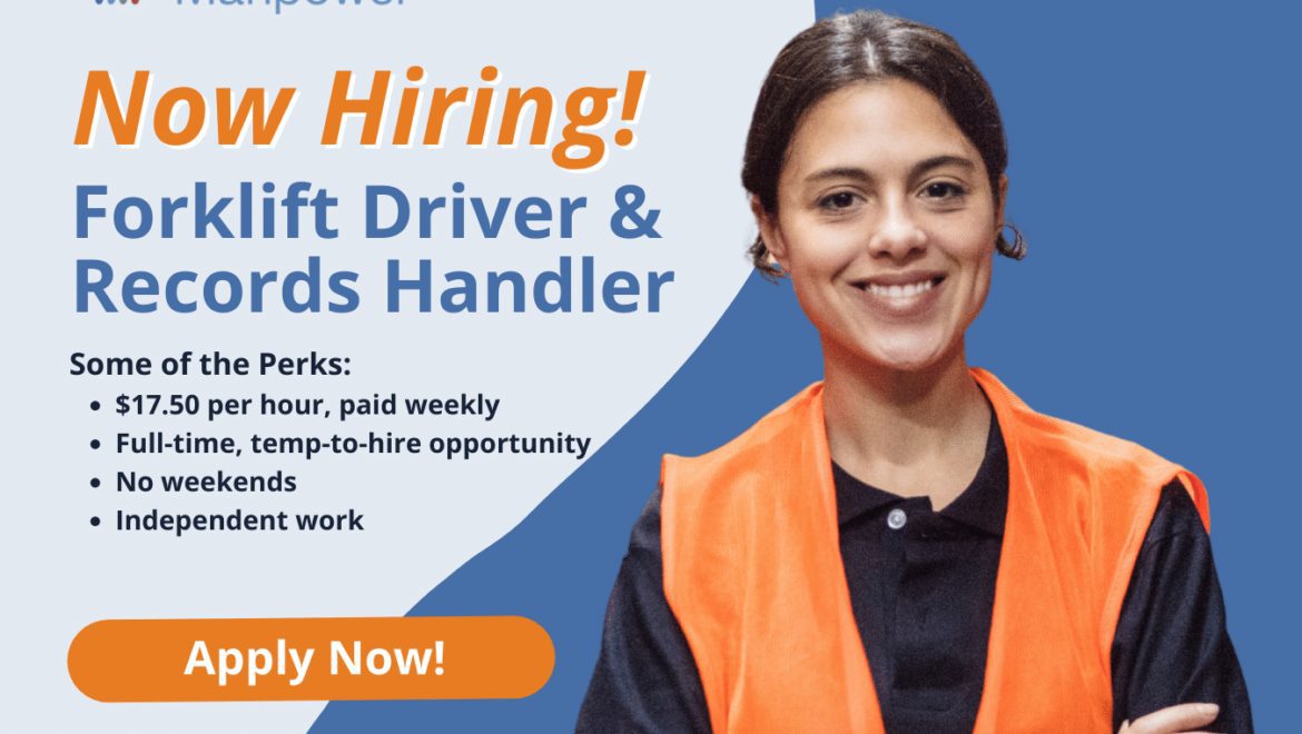 Forklift Driver & Records Handler - Scarborough