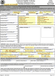 Sample Section 2 I9 ID Birth Certificate