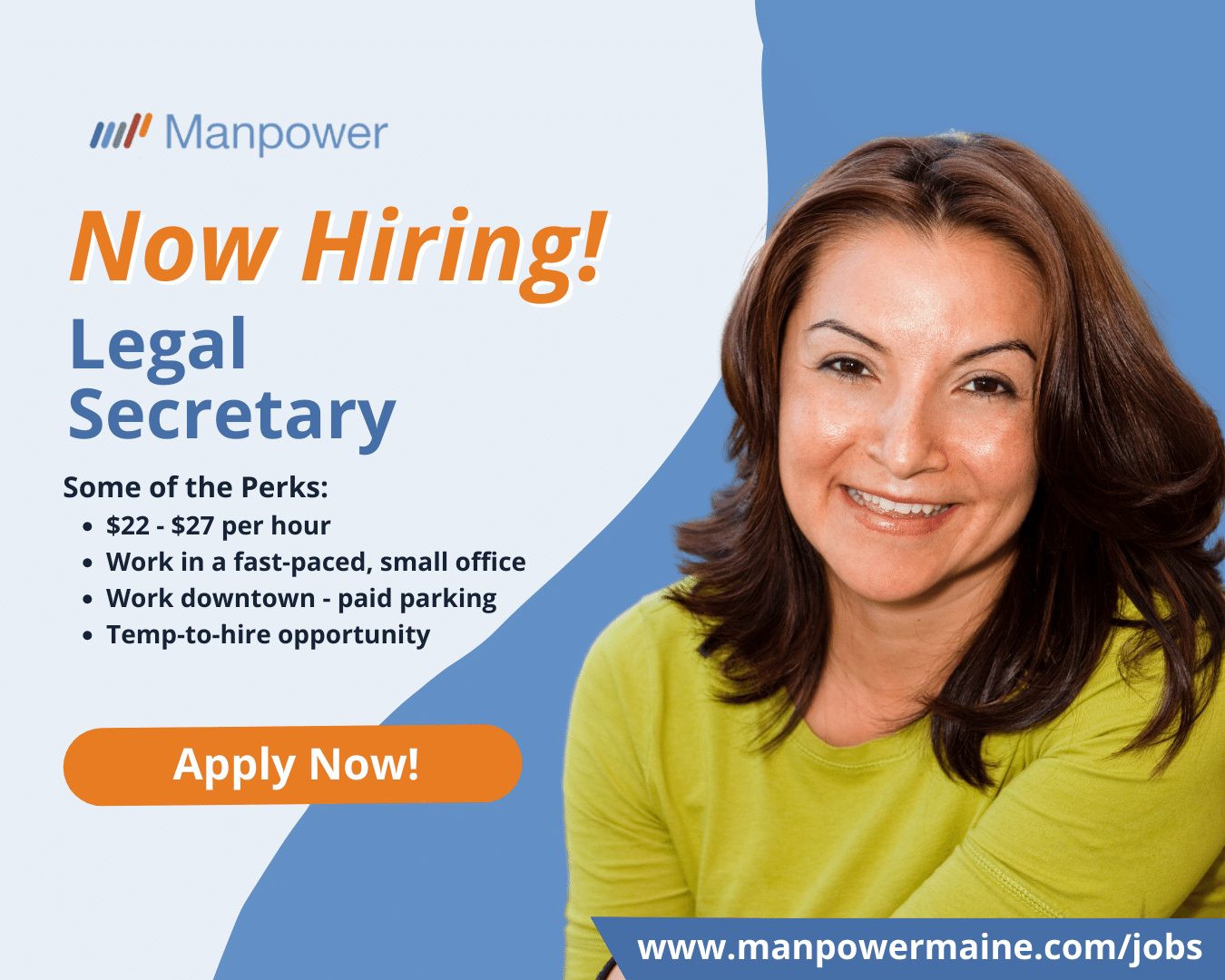 Legal Secretary in Portland, Maine Manpower Maine
