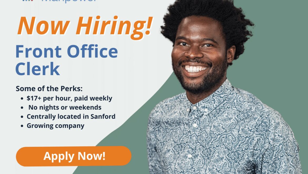 Front Office Clerk - Sanford (1)