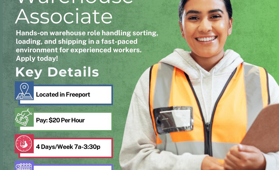 Warehouse Associate - Freeport - Web
