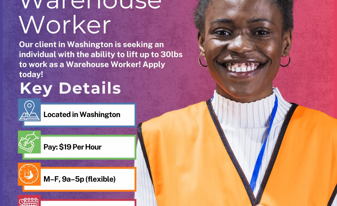 Warehouse Worker - Washington - Web
