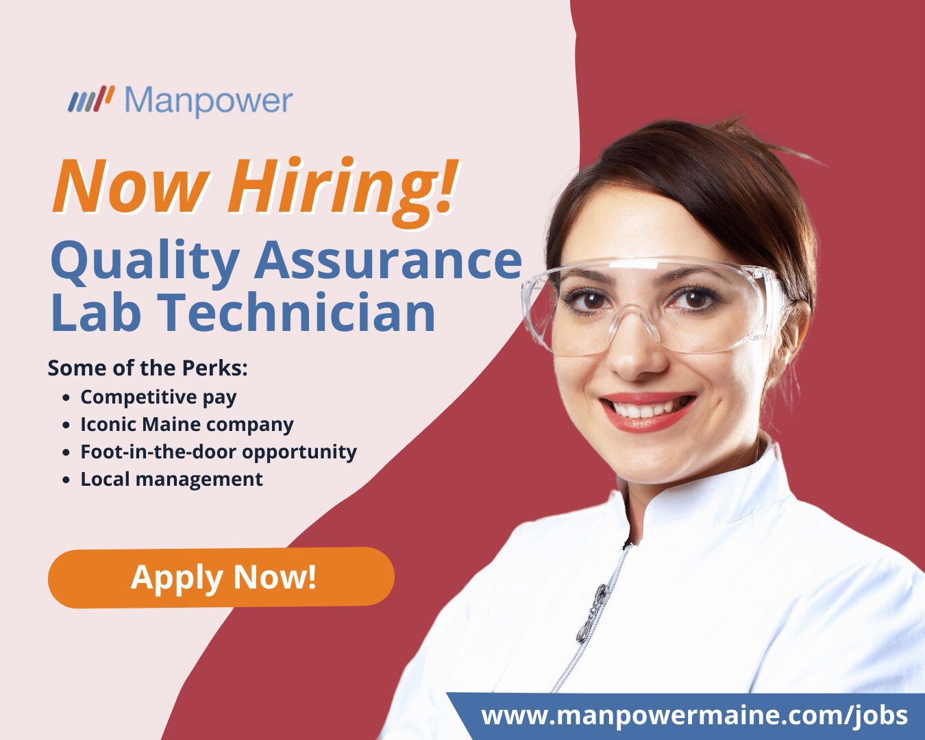 Quality Assurance Lab Technician in Portland, Maine Manpower Maine
