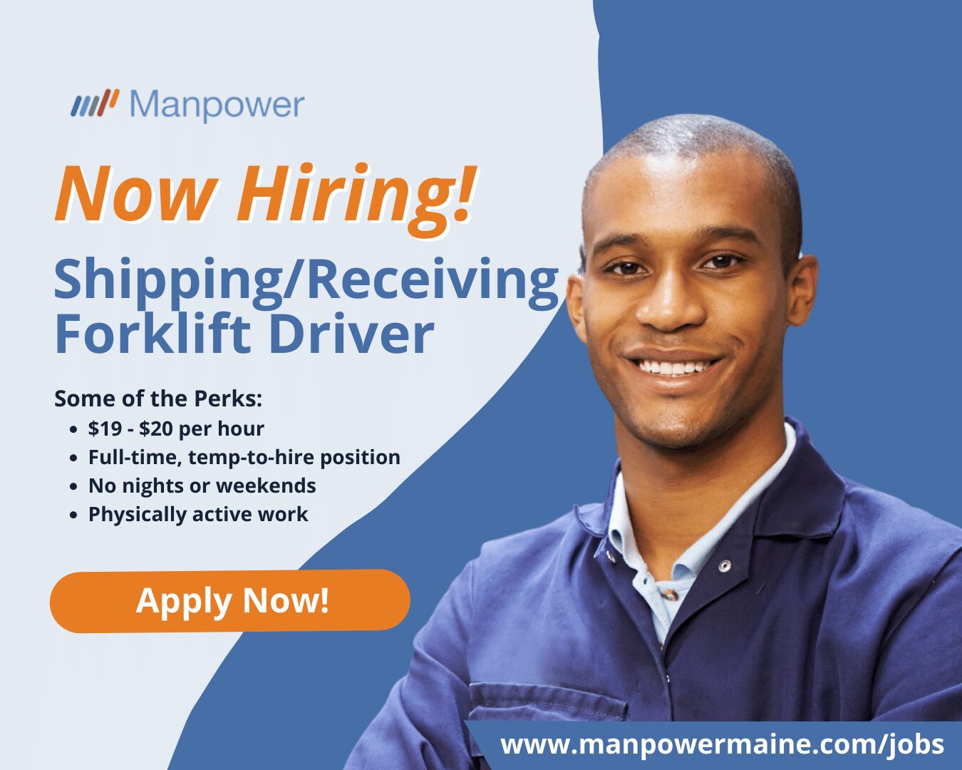 Shipping/Receiving Forklift Drivers in Saco, Maine Manpower Maine