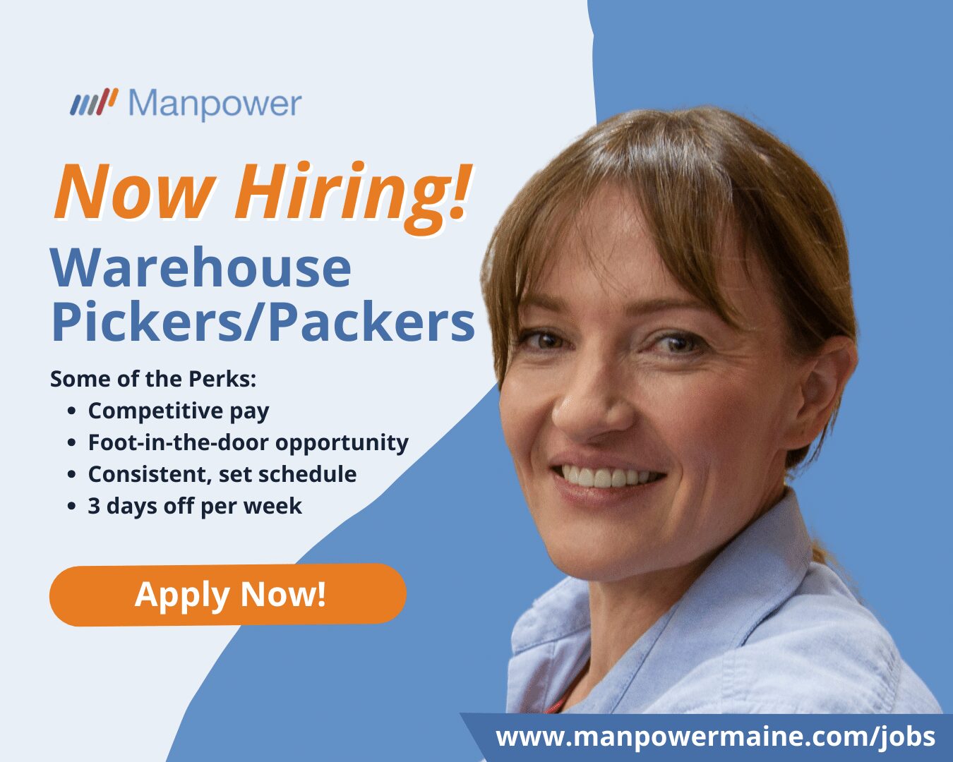 Warehouse Pickers/Packers in Saco, Maine Manpower Maine