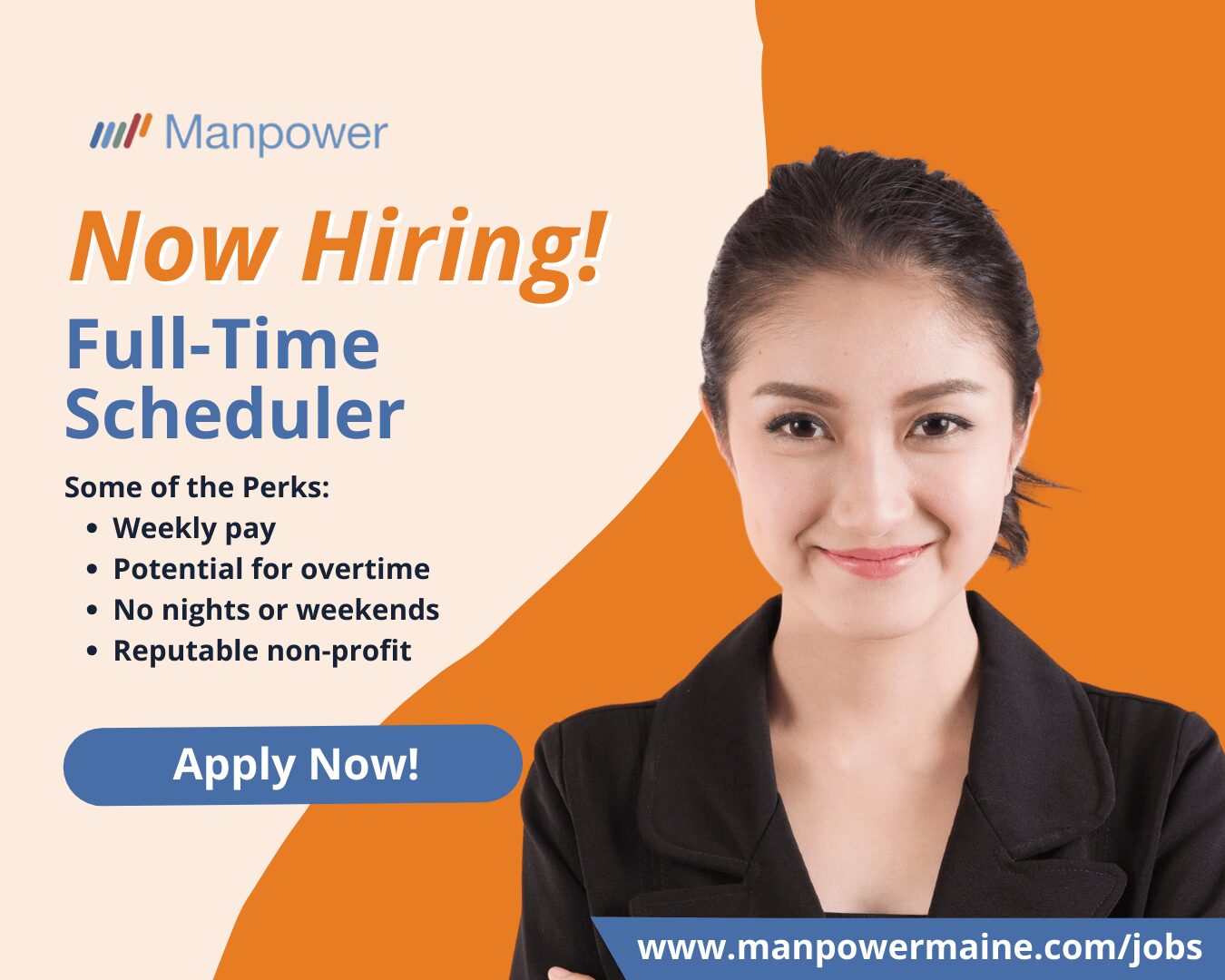 Now Hiring a Scheduler in Waterville Manpower Maine