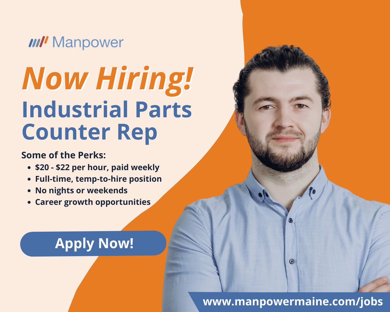 Industrial Parts Counter Rep in Auburn, Maine Manpower Maine