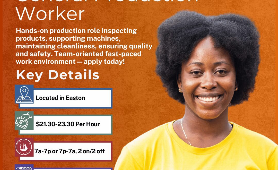 General Production Worker - Easton - Web
