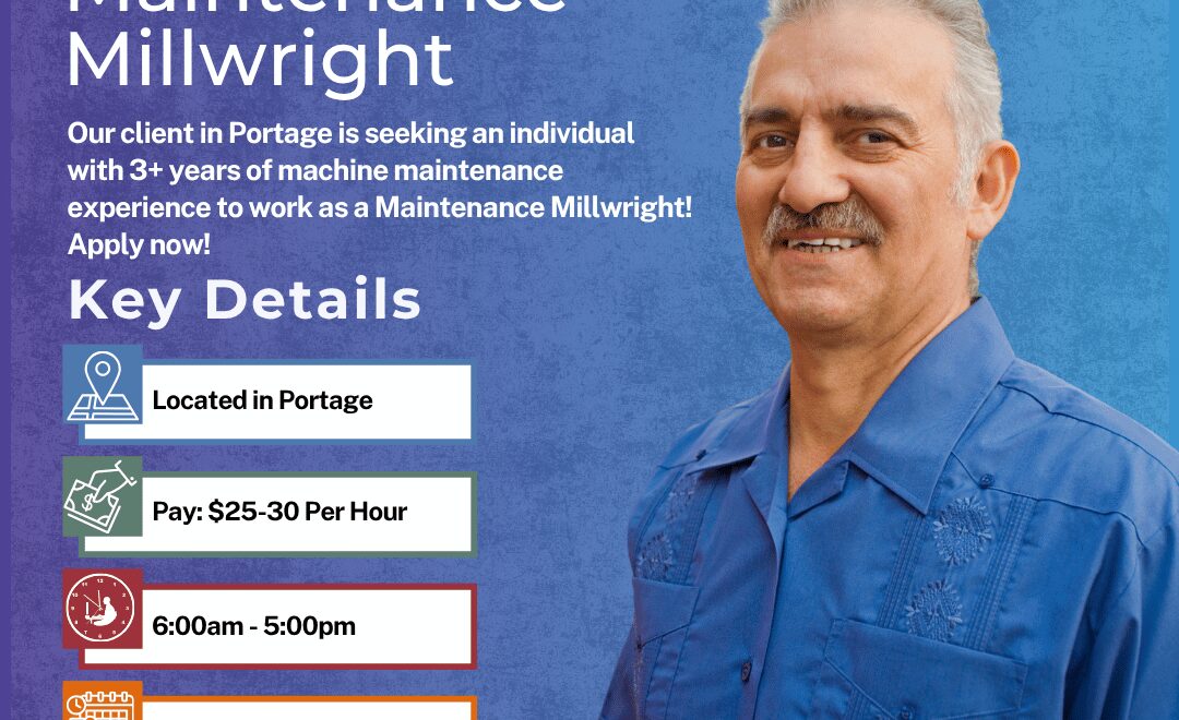 Maintenance Millwright - Portage - Web
