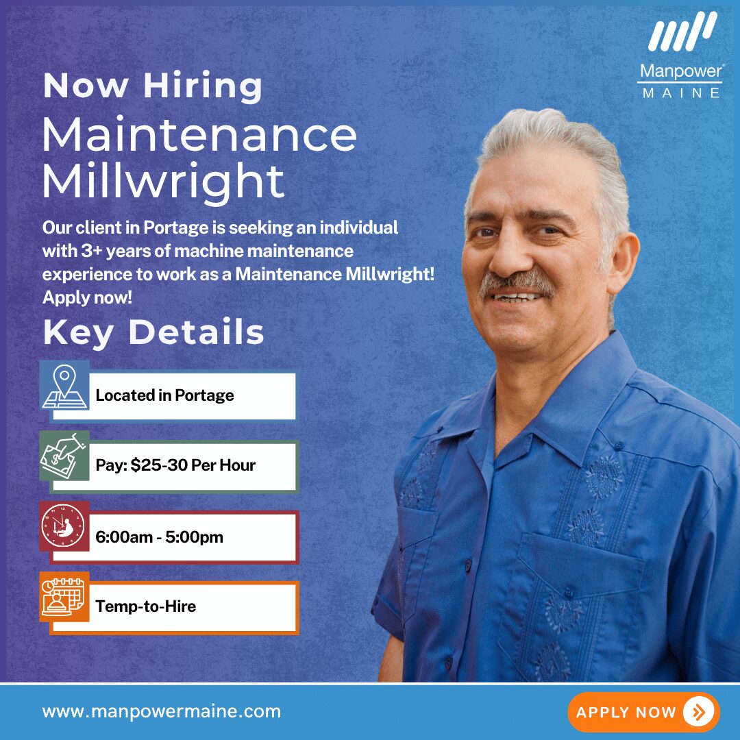 Maintenance Millwright - Portage - Web