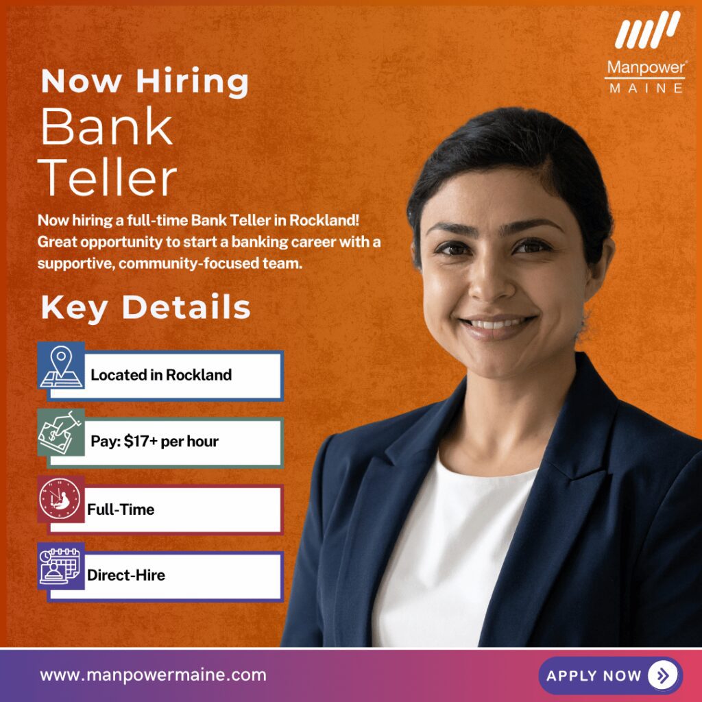 Bank Teller - Rockland - Web