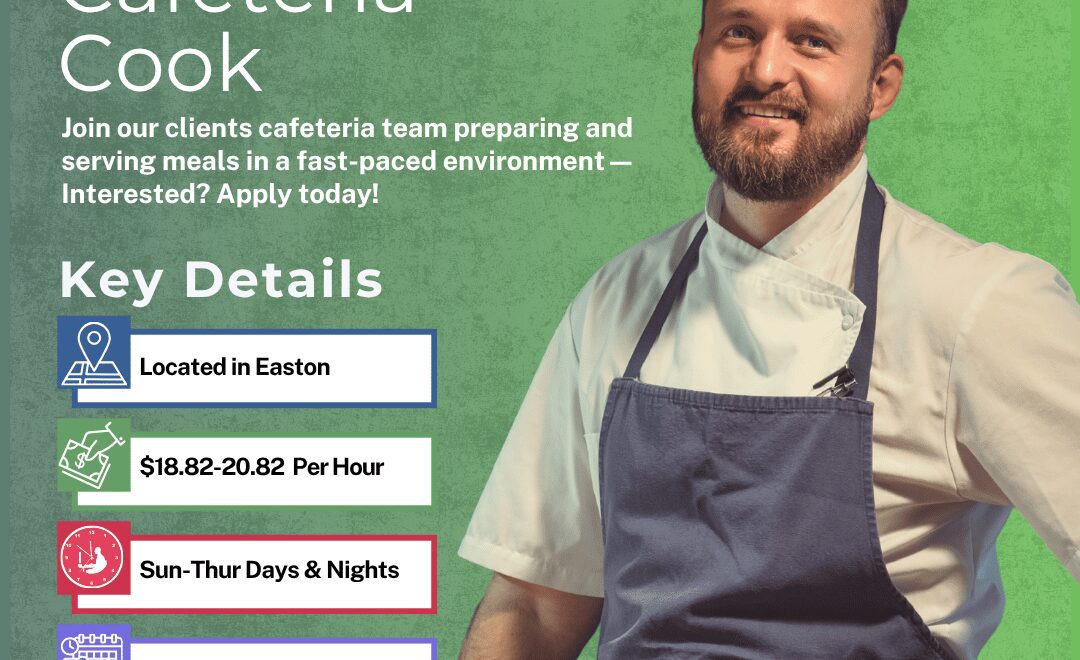 Cafeteria Cook - Easton- Web