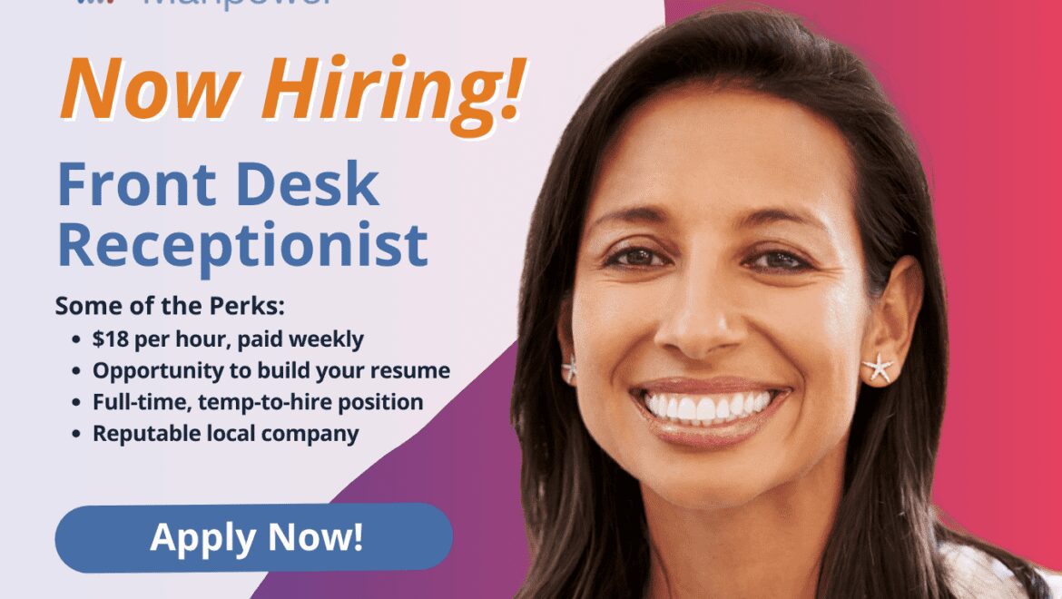 Front Desk Receptionist - Hartland