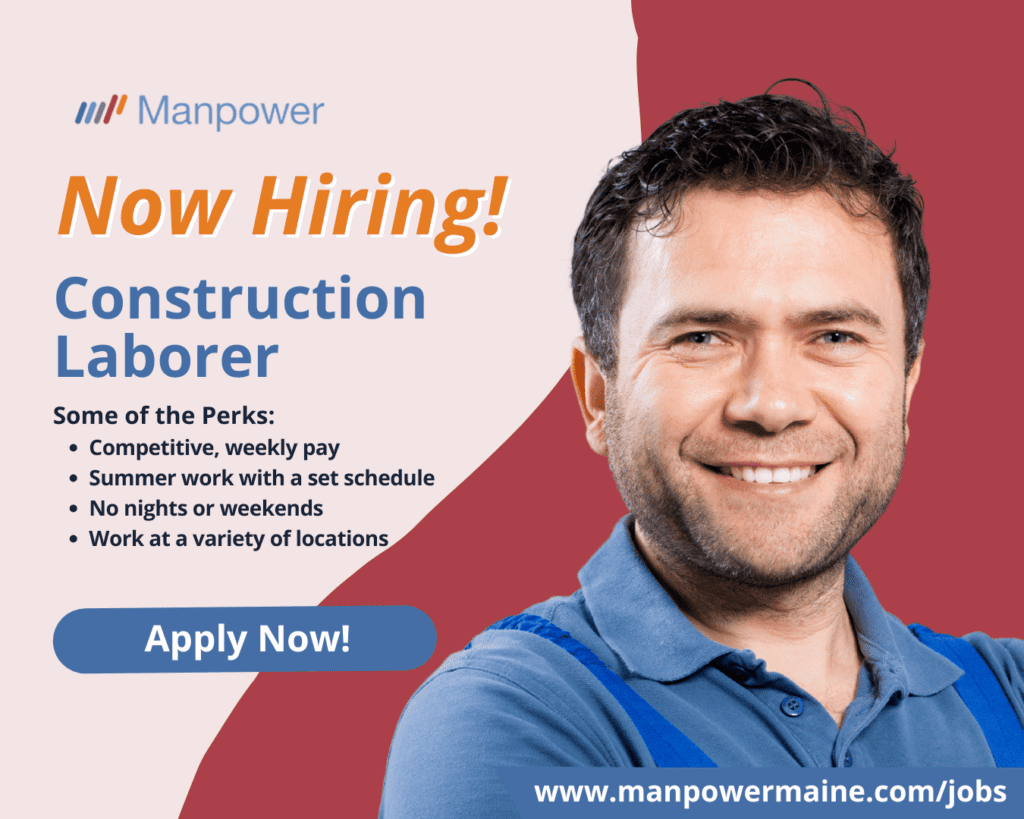 Construction Laborers in the Bangor Area

Our client in Bangor is seeking individuals with experience in interior and exterior painting, proficiency in drywall hanging and finishing, and basic carpentry skills to work as Construction Laborers. These are seasonal opportunities with a well-established property management company—apply today!

Location: Bangor, Maine Area
Compensation: $20 - $22 per hour
Schedule: M-F Days

What’s in it for you:

• Competitive, weekly pay
• Summer work with a set schedule
• No nights or weekends
• Work at a variety of locations

What you’ll be doing:

• Performing ground-level painting at various properties
• Completing drywall installation and repair tasks
• Assisting the site supervisor with carpentry-related projects
• Supporting renovation work across properties
• Maintaining a clean and safe work environment on job sites

Here’s what you need to apply:

• Experience with interior and exterior painting
• Proficiency in drywall hanging and finishing
• Basic carpentry skills and familiarity with renovation tasks

How to Get Started:
We have made it easy to apply to be one of these Construction Laborers in the Bangor, Maine area. Simply contact us by choosing an option below.

Apply Online: see below
Call or Text: ‘BGR CL’ to 207.942.6178
Email: bangor.me@manpower.com

Why You Should Choose Manpower?

Upon eligibility, our associates have access to wide range of benefits including:
• Access to health, dental, & vision benefits
• Unlimited referral bonus program – get paid to help your friends get work
• Weekly pay and electronic deposit – we get you paid fast and securely!
• Access to FREE online professional development trainings & programs


Not sure if this is the right job for you? No worries. We have many other jobs available that you may be interested in - apply now to start a conversation.

Job ID: 5730620