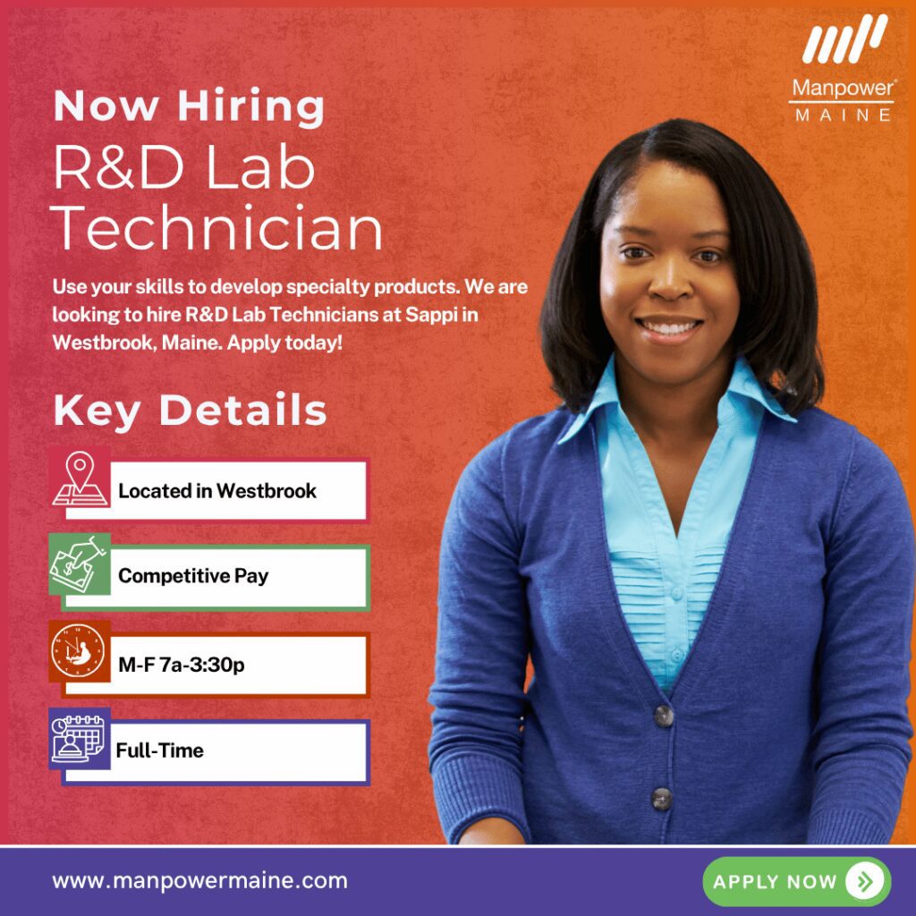 R&D Lab Technician - Westbrook - Web