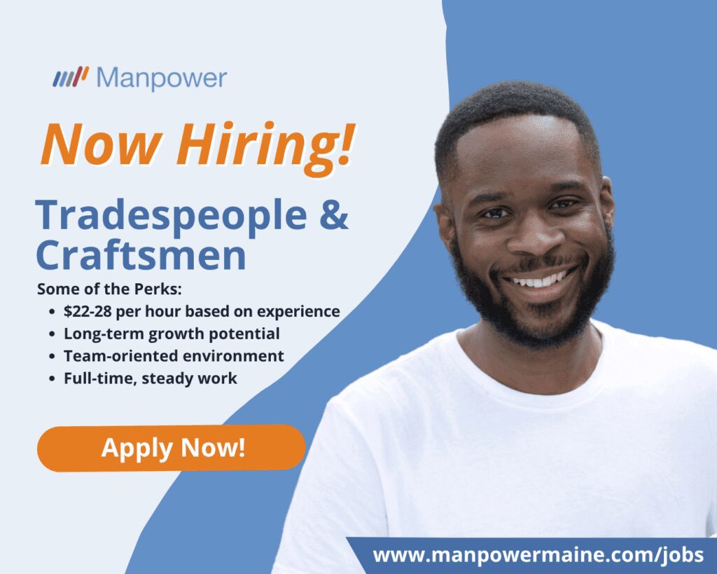 Skilled Tradespeople & Craftsmen

Pay: $22-28 per hour based on experience

Location: Bangor

Assignment Length: Temp-to-Hire

Are you a dependable, experienced tradesperson ready to put your skills to work with a company that values craftsmanship, safety, and team culture? Our client, a respected industry leader in the Bangor area, is actively hiring skilled tradespeople to join their growing team.

Whether you specialize in carpentry, welding, electrical work, plumbing, or refrigeration systems, we want to talk with you! Apply today!

What’s in it for you?
-Full-time, steady work
-$22-28 per hour based on experience
-Opportunities for long-term growth
-A company that respects your trade and supports your success
-A safe, team-oriented work environment

Qualifications we are seeking:
-Proven experience in one or more trades
-Ability to read and interpret blueprints, diagrams, and schematics
-Strong attention to detail and commitment to quality
-Ability to work well independently and as part of a team
-Solid understanding of safety standards and practices

If you are ready to put your skills to work and join a team that values hard work and quality craftsmanship now is a great time to apply to be one of the skilled tradespeople and craftsmen at this high-producing company. Apply today!

Apply Online: see below

Call or Text ‘TRADE’ to 207-942-6178

Email: bangor.me@manpower.com

Job ID: 5735638