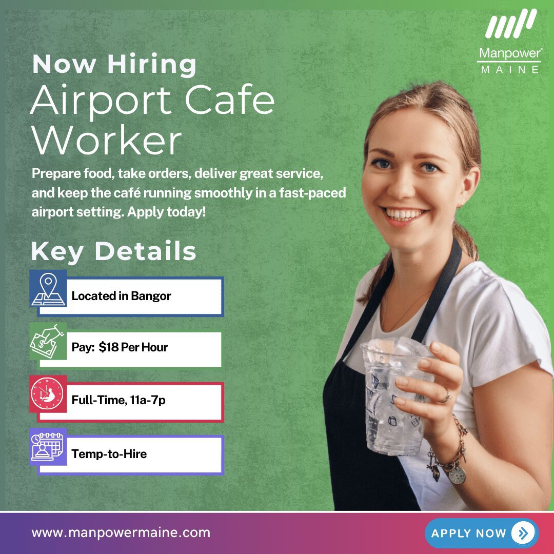 Airport Cafe Worker - Bangor - Web