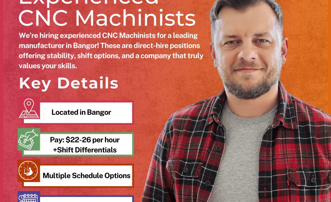 CNC Machinists - Bangor