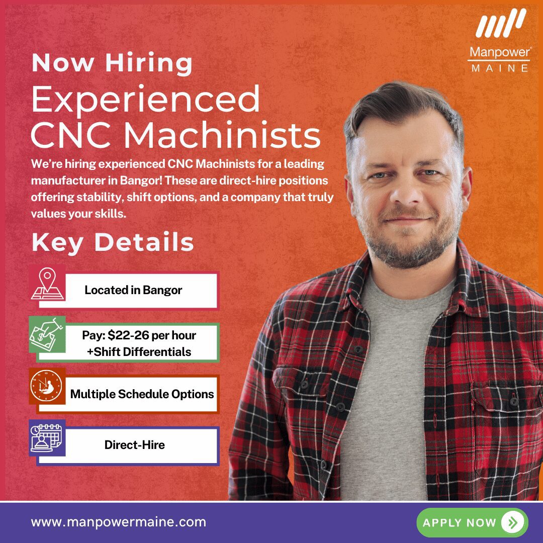 CNC Machinists - Bangor