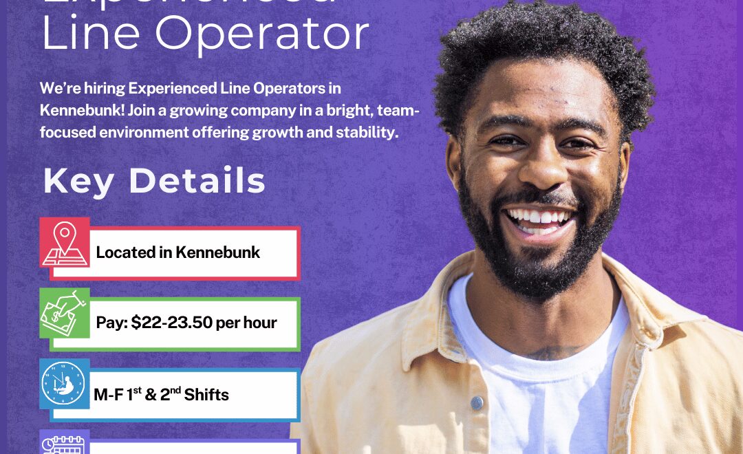 Experienced Line Operator - Kennebunk Web