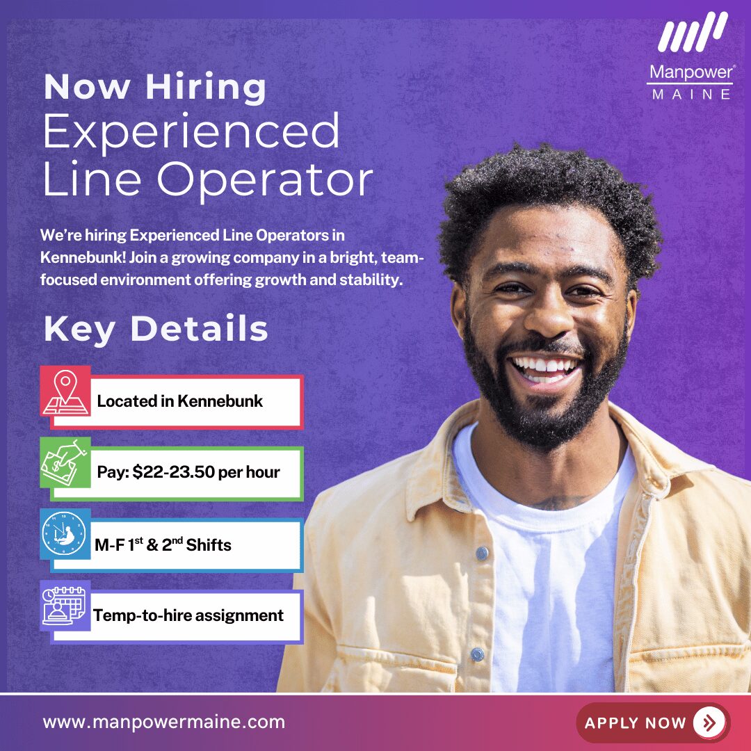Experienced Line Operator - Kennebunk Web