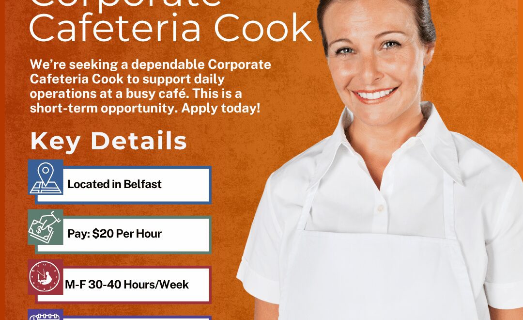 Corporate Cafeteria Cook - Belfast - Web