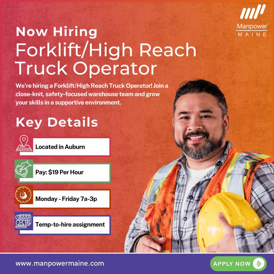 Forklift High Reach Truck Operator - Auburn - Web