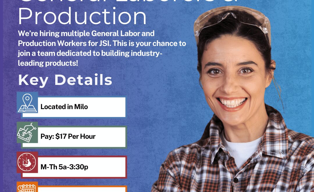 General Laborers & Production 1st Shift - Milo - Web
