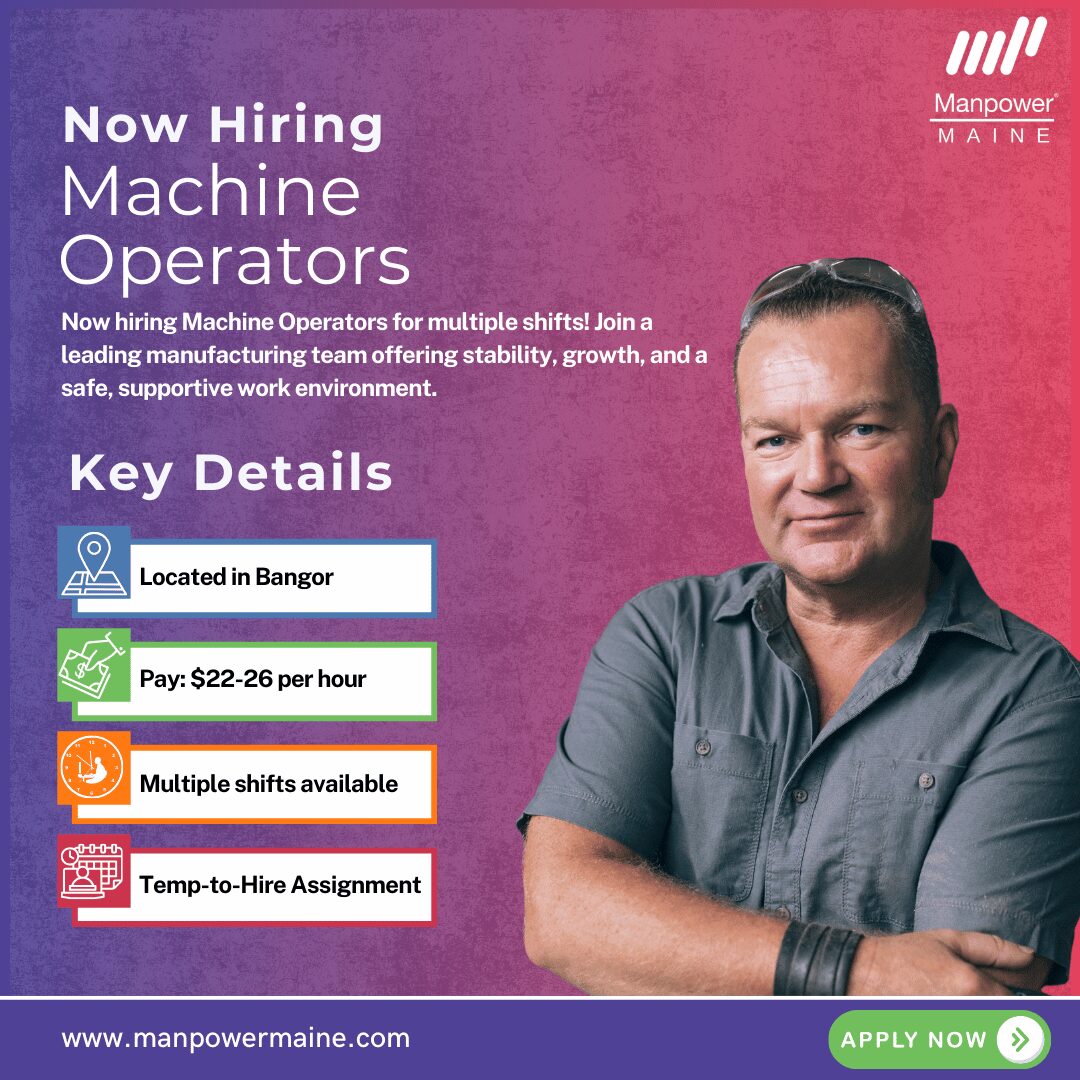 Machine Operators - Bangor - Web