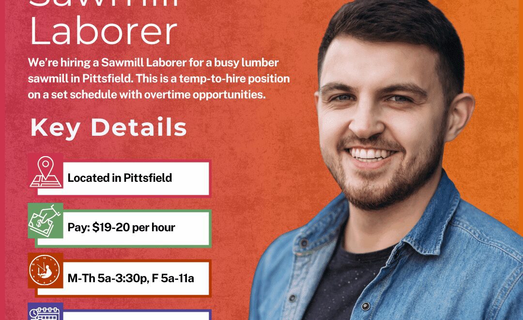 Sawmill Laborer - Pittsfield