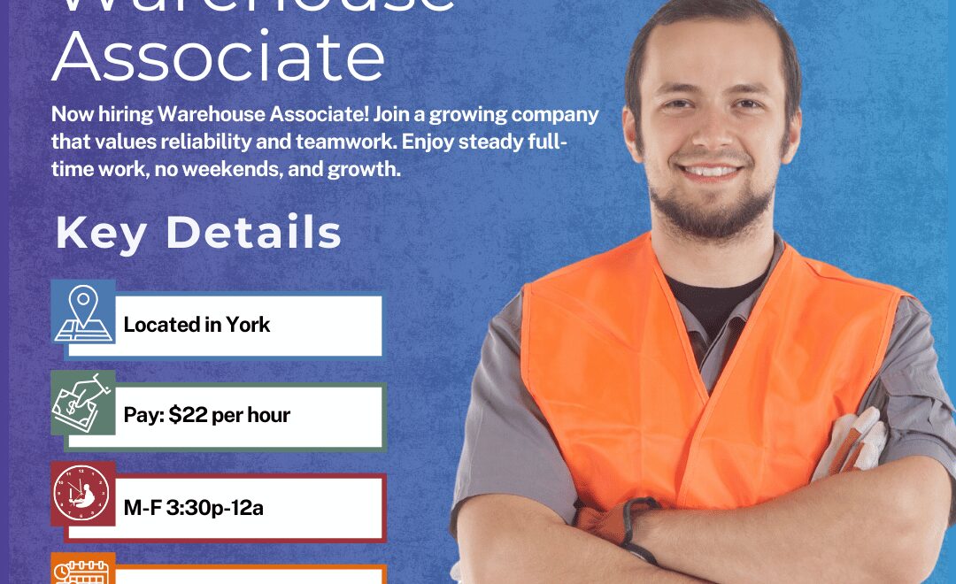 Warehouse Associate - York - Web