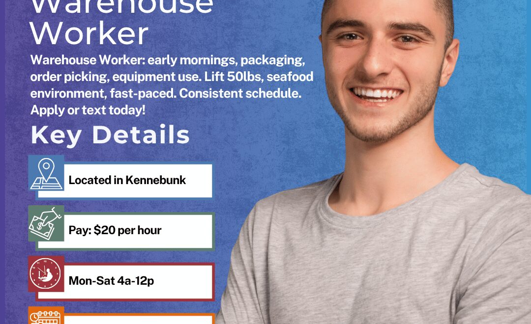 Warehouse Worker - Kennebunk - Web