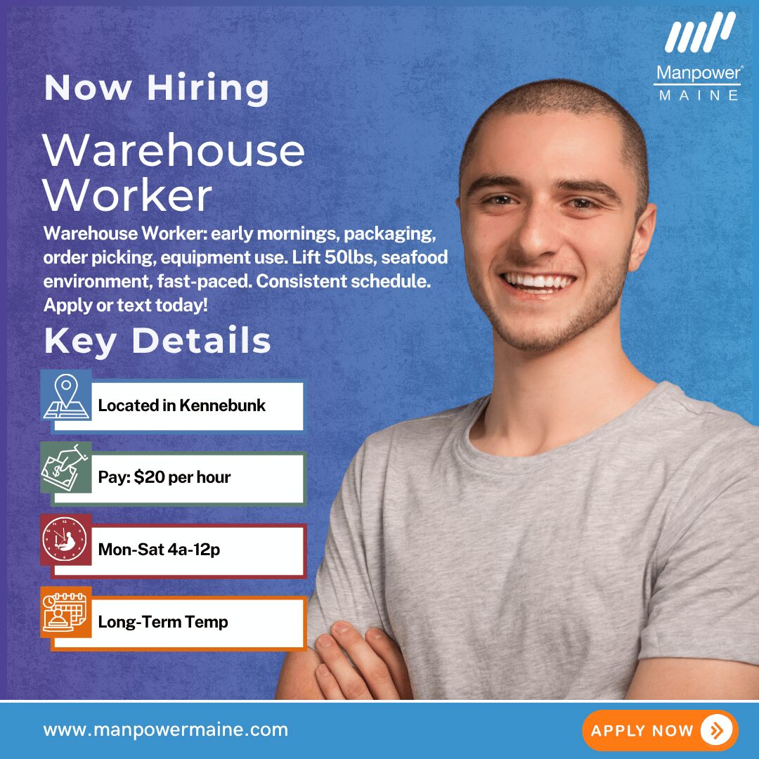 Warehouse Worker - Kennebunk - Web