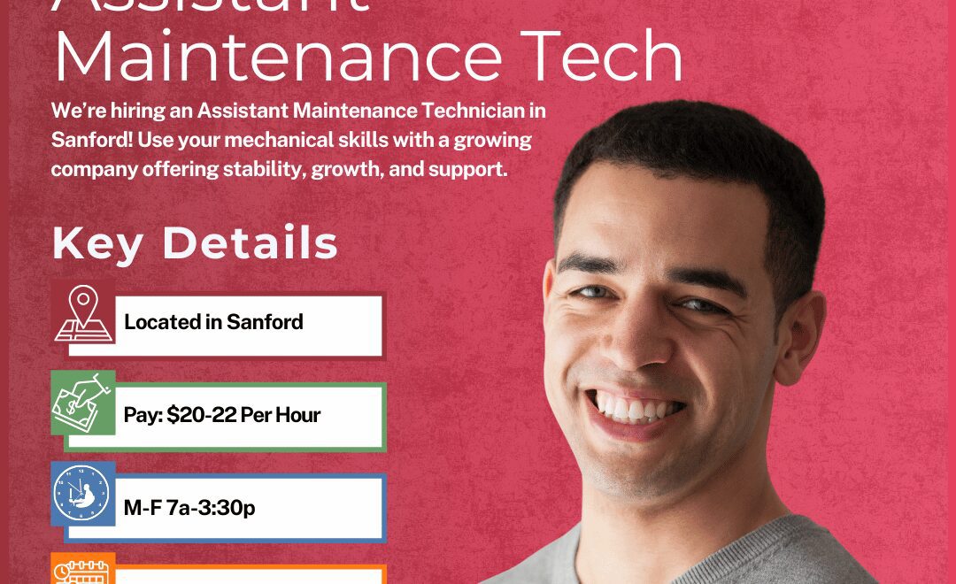 Assistant Maintenance Tech - Sanford - Web