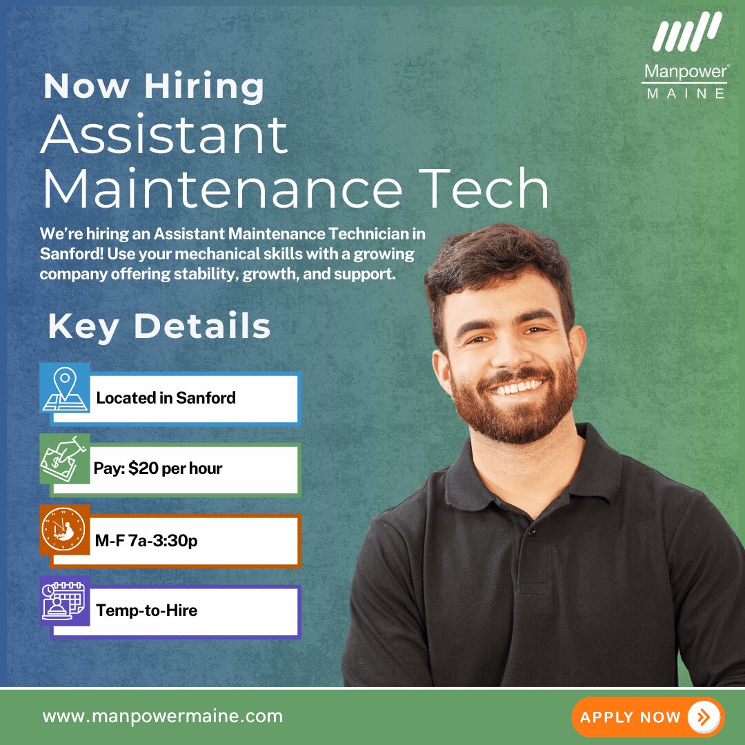 Assistant Maintenance Technician - Sanford - Web