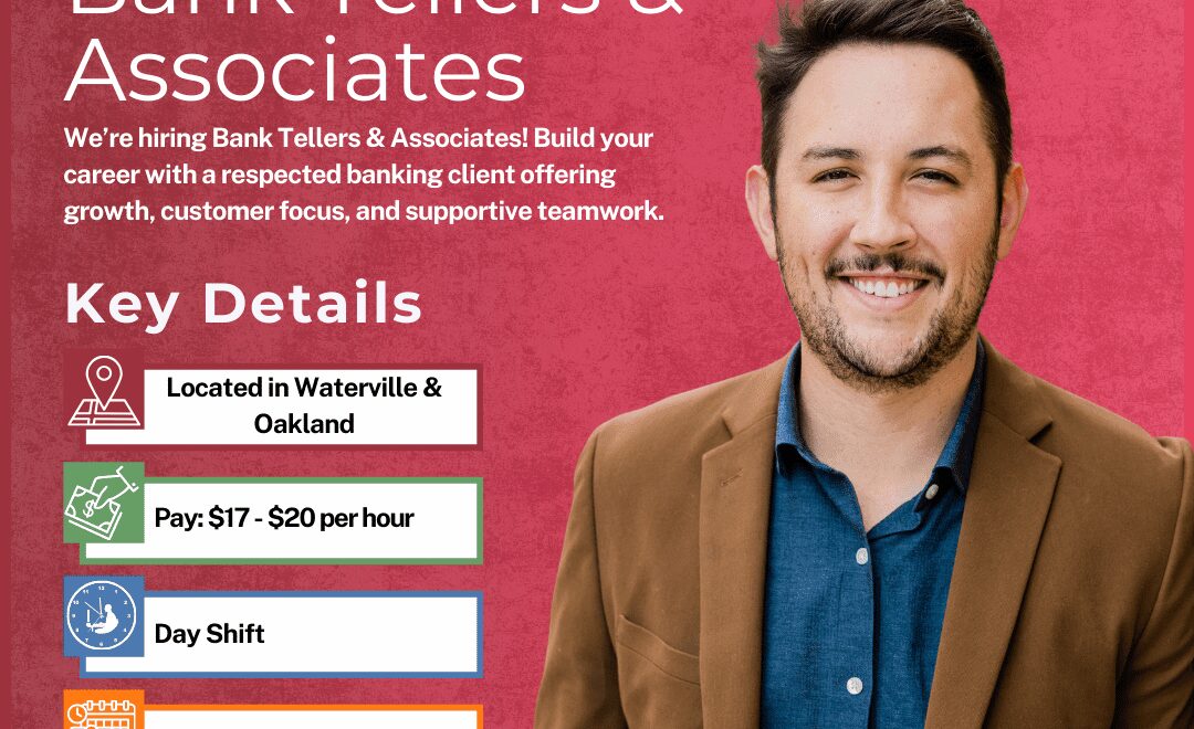 Bank Tellers & Associates - Waterville & Oakland - Web