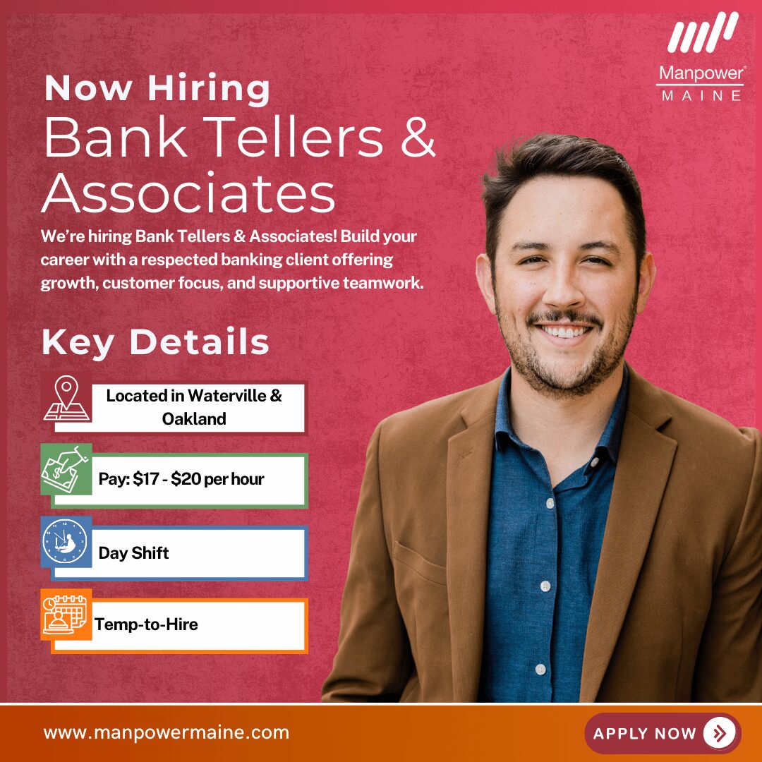 Bank Tellers & Associates - Waterville & Oakland - Web