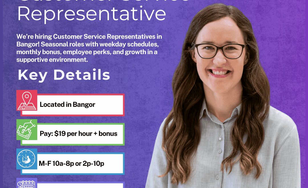 Customer Service Representative - Bangor - Web