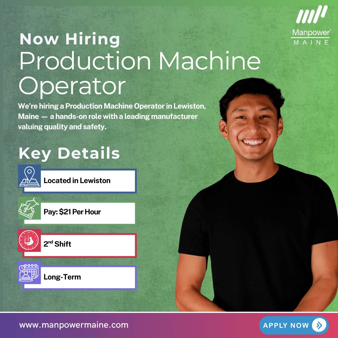 Production Machine Operator - Lewiston - Web Production Machine Operator - Lewiston - Web