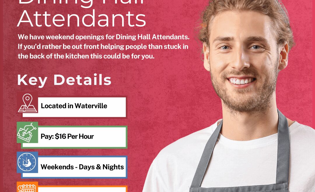 Dining Hall Attendants - PT WK Waterville - Web