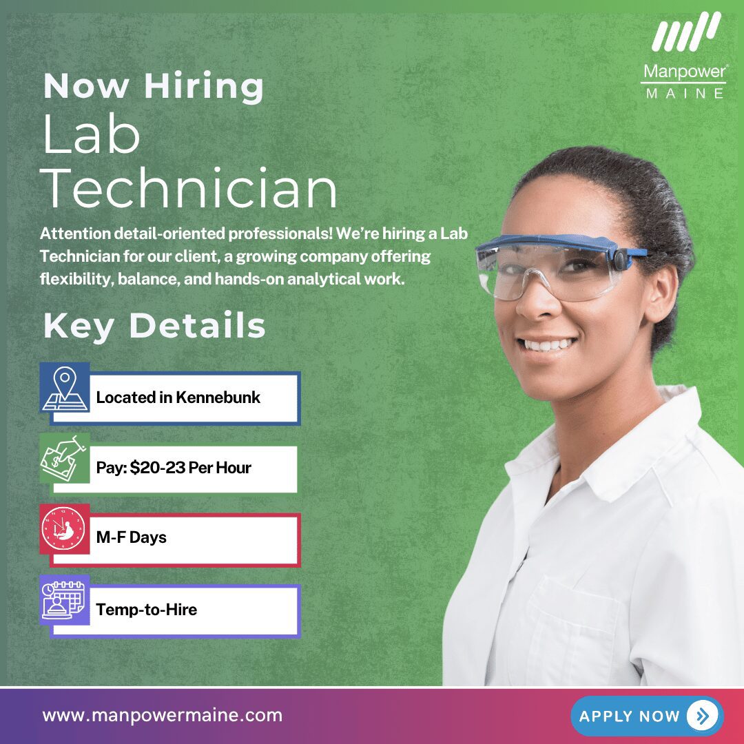 Lab Technician - Kennebunk - Web Lab Technician - Kennebunk - Web
