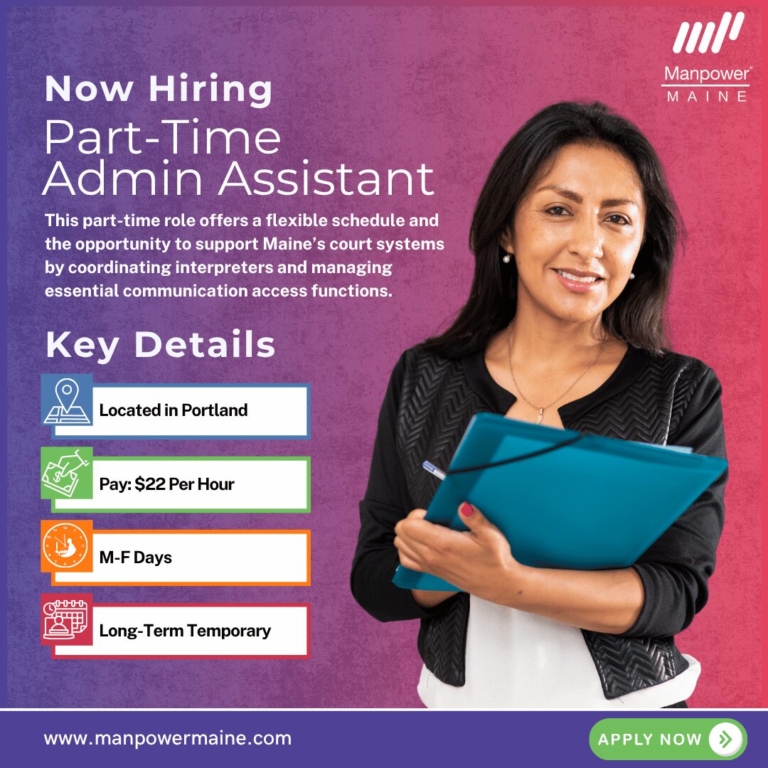 Part Time Admin Assistant - Portland - Web Part Time Admin Assistant