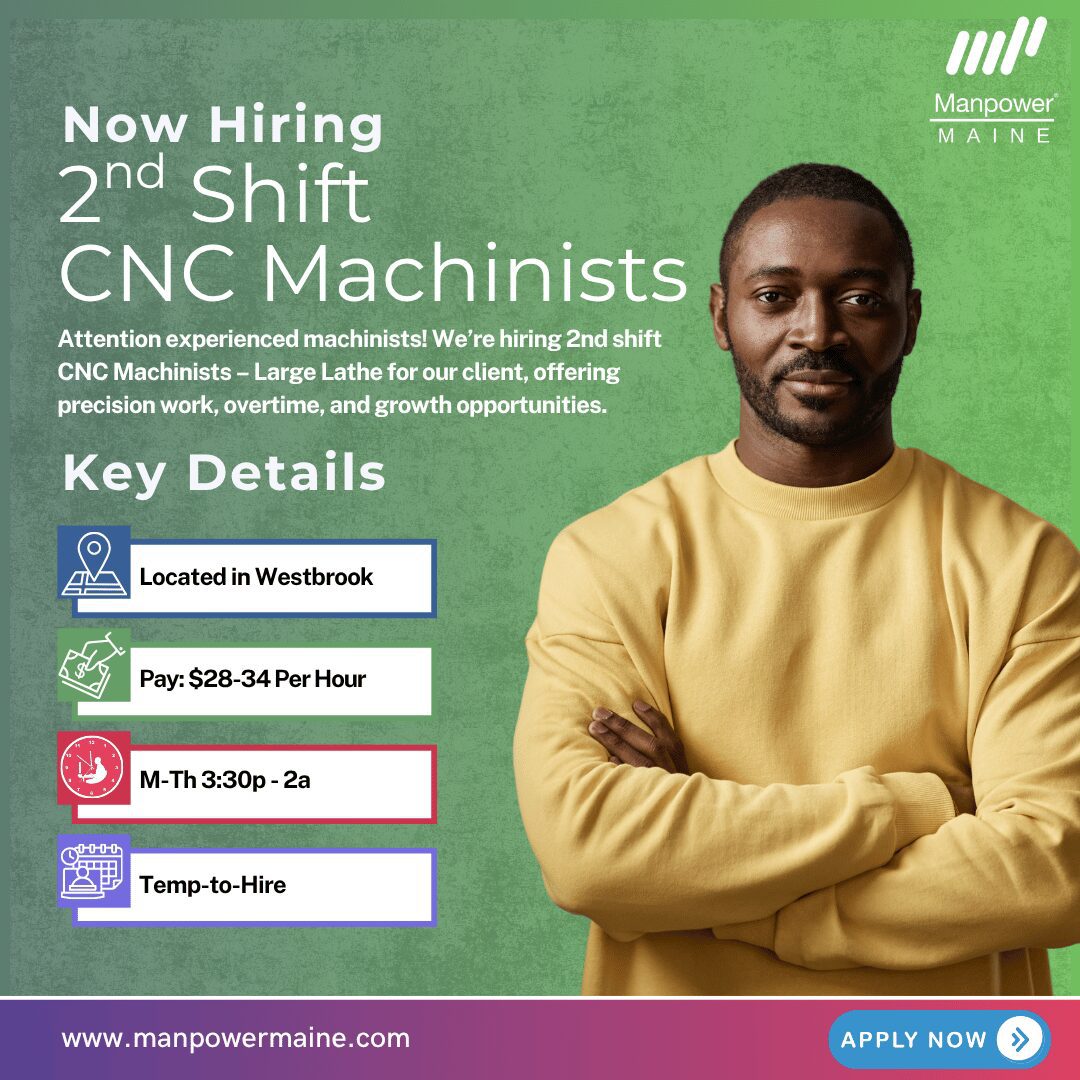 2nd Shift CNC Machinists - Westbrook - Web (1) 2nd Shift CNC Machinists - Westbrook - Web (1)