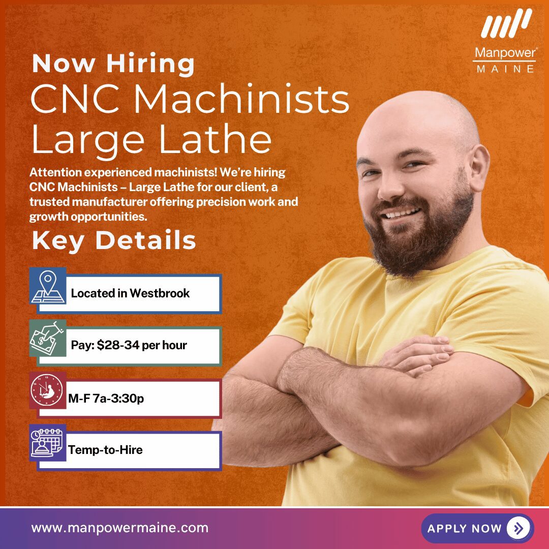 CNC Machinists Large Lathe - Westbrook - Web CNC Machinists Large Lathe - Westbrook - Web