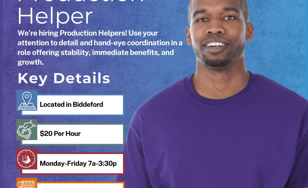 Production Helper - Biddeford - Web