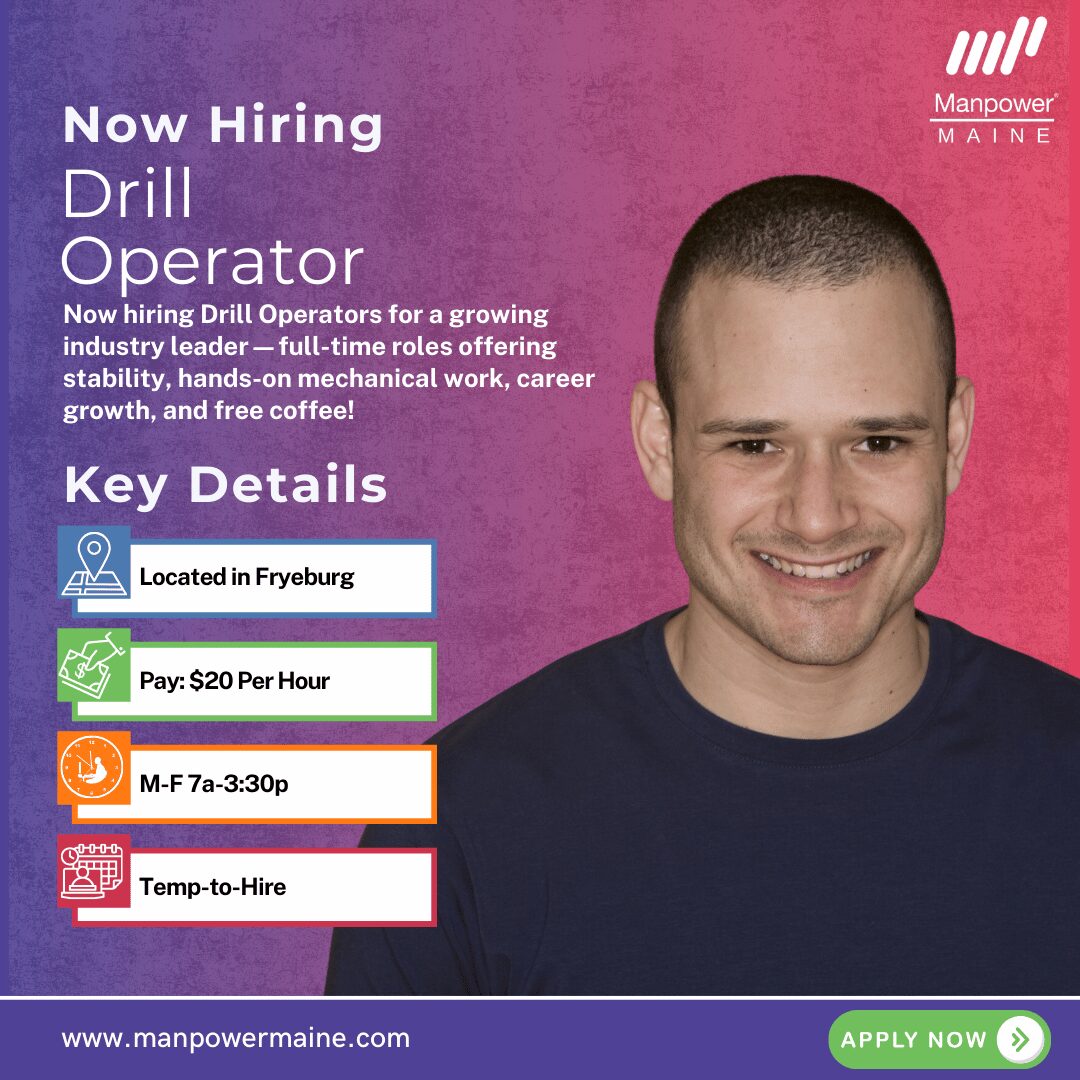 Drill Operator - Fryeburg - Web Drill Operator - Fryeburg - Web