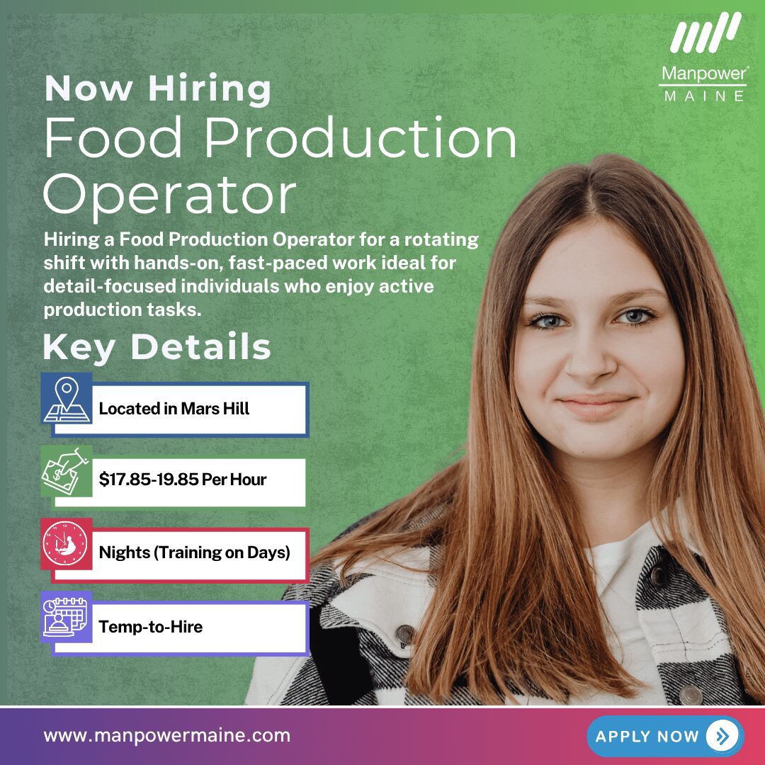 Food Production Operator - Mars Hill - Web Food Production Operator - Mars Hill - Web